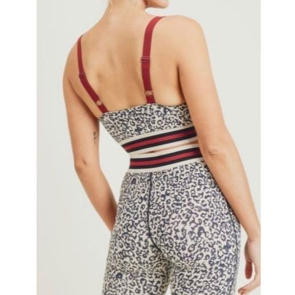 LEOPARD Tummy Control High Waist Leggings & Sports Bra Set - Picture 5 of 10